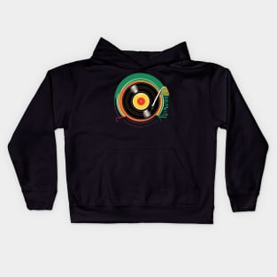 Vinyl Reggae Grooves Kids Hoodie